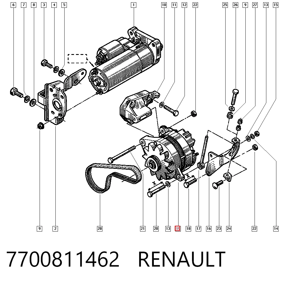 7700811462 Renault (RVI)
