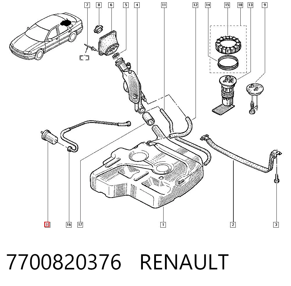7700820376 Renault (RVI)