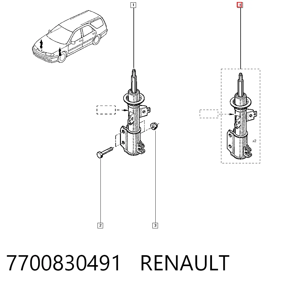 7700830491 Renault (RVI)