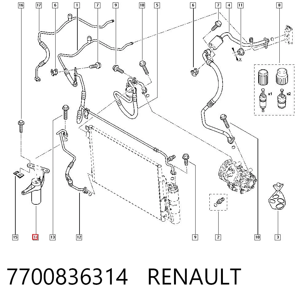 7700836314 Renault (RVI)