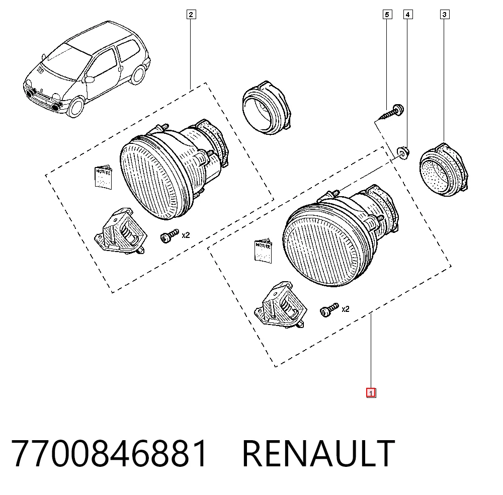  Lampa przeciwmgielna lewa Renault Master 2