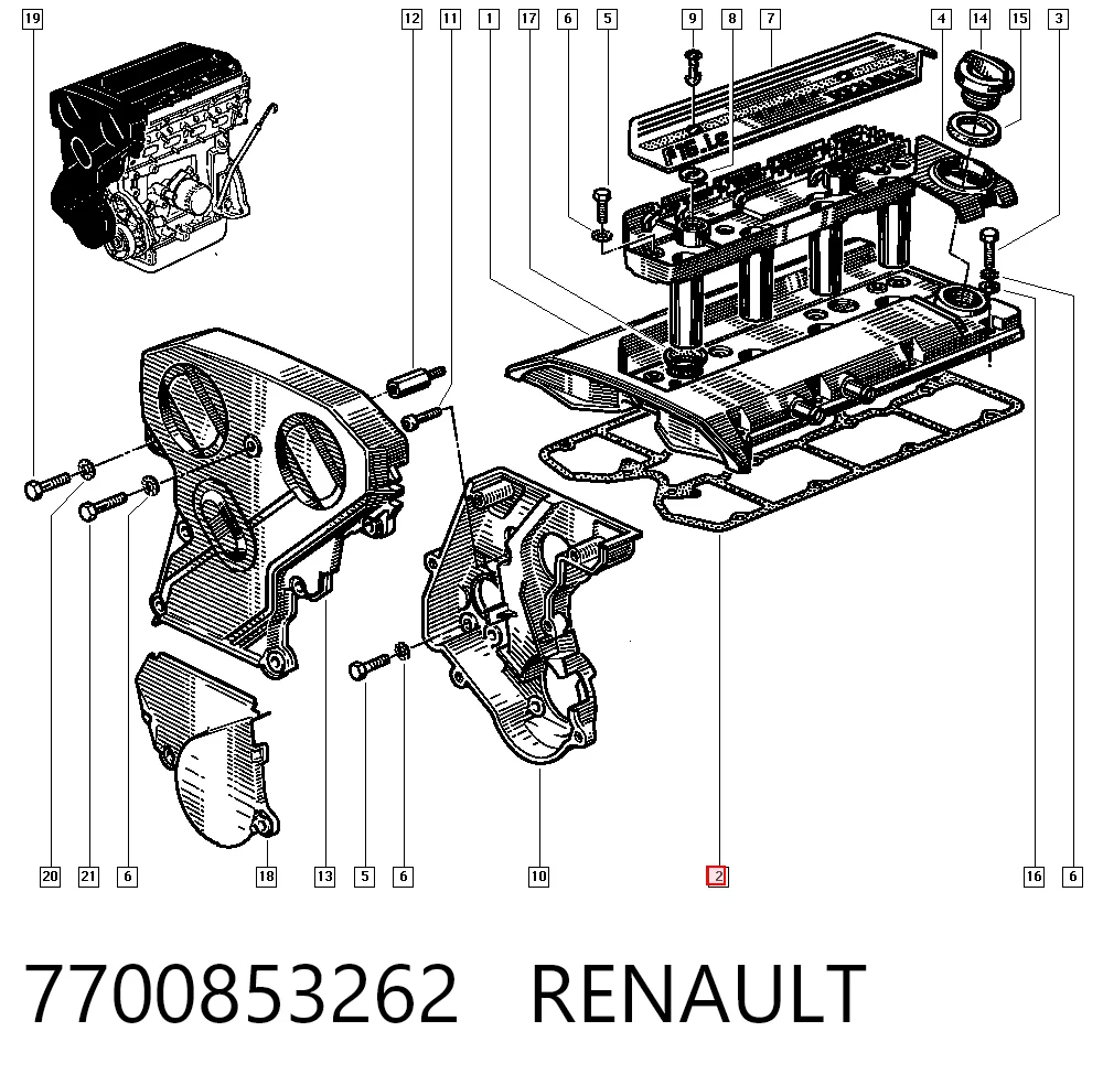 7700853262 Renault (RVI)
