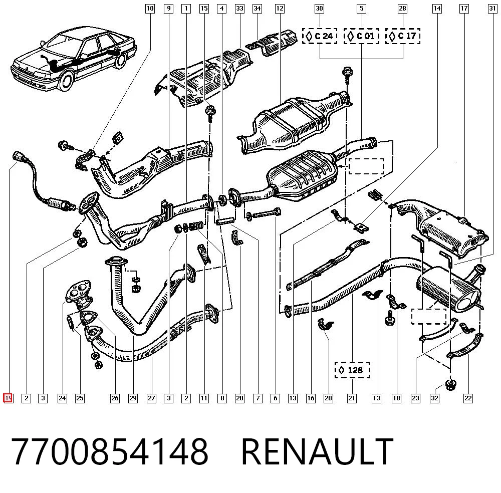 7700854148 Renault (RVI)