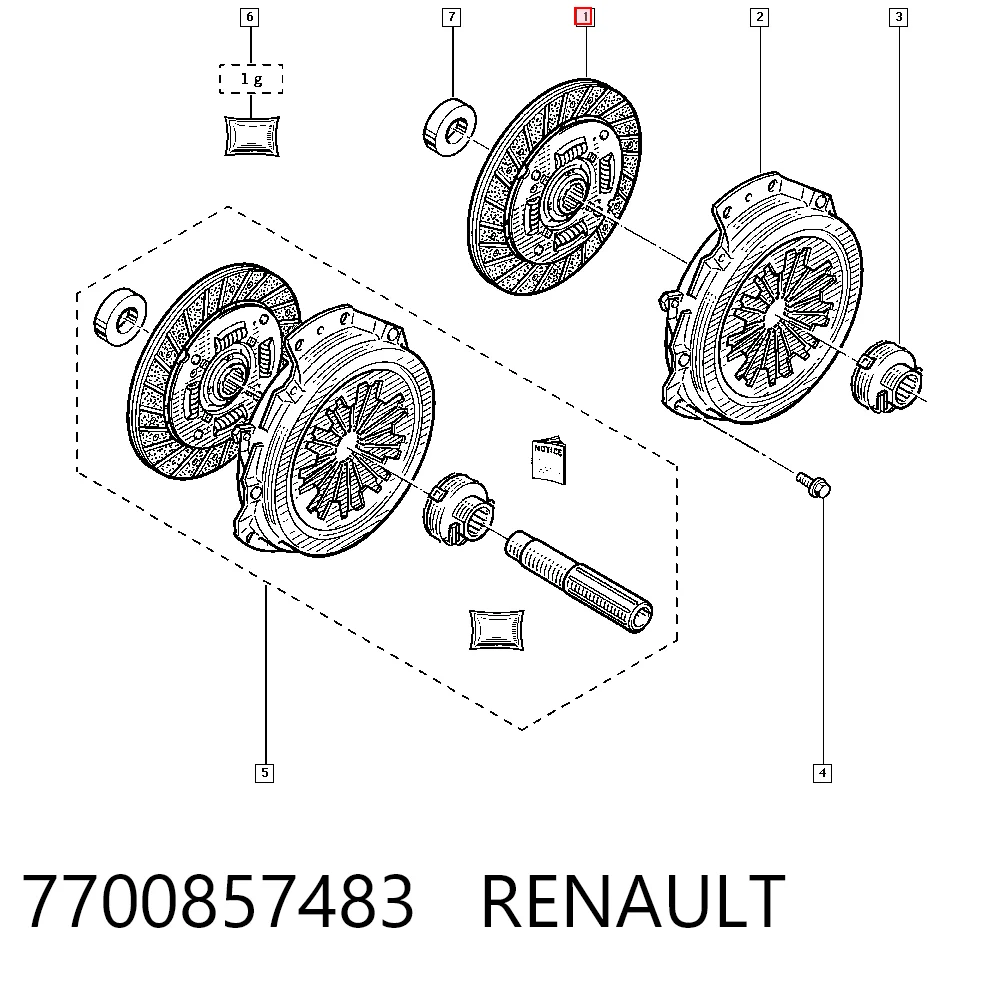 Do koszyka Tarcza sprzęgła Renault LOGAN II MCV K8