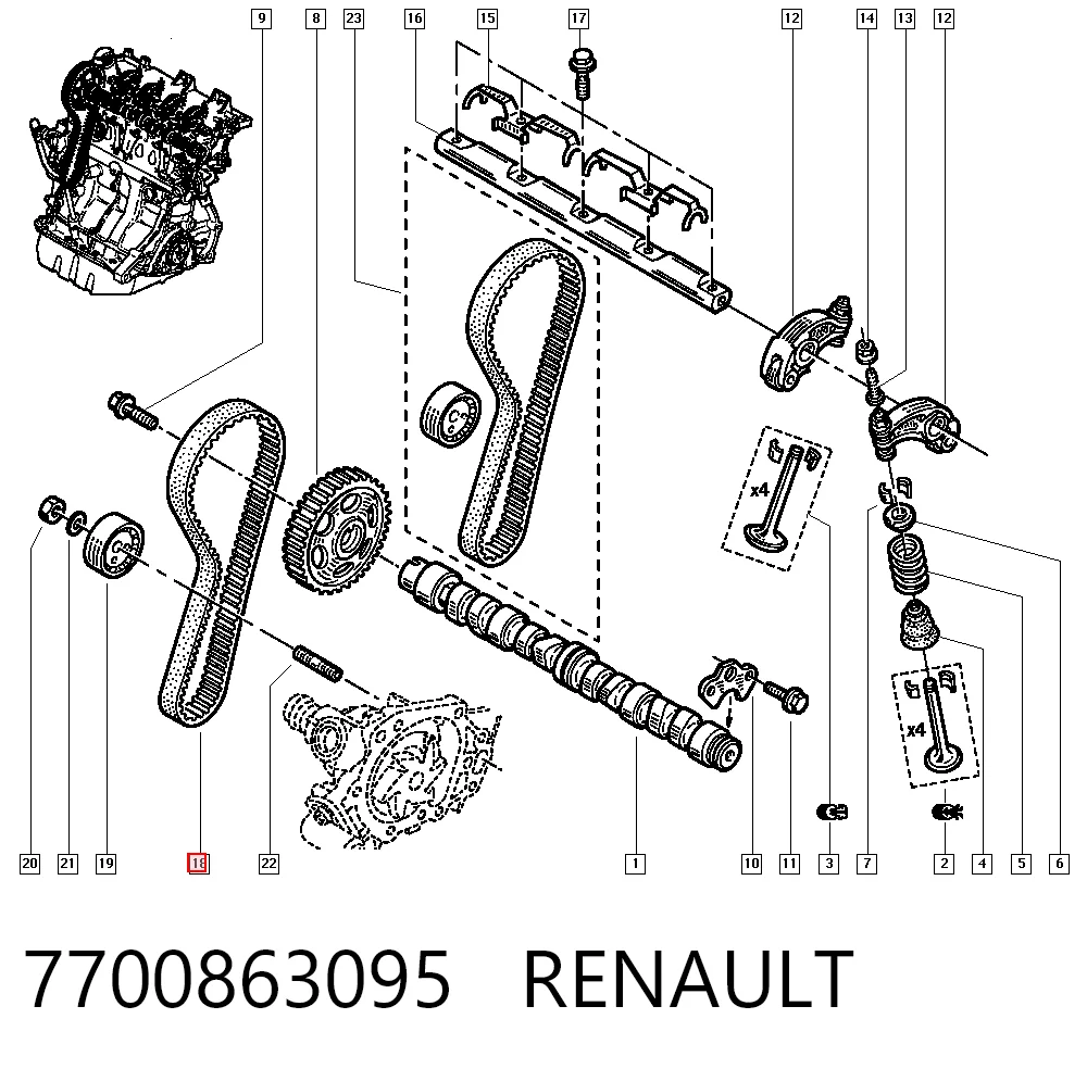 7700863095 Renault (RVI)