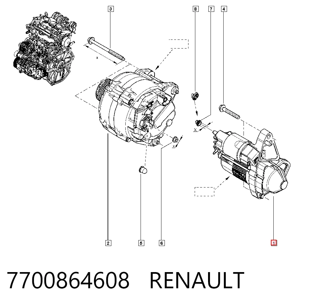 7700864608 Renault (RVI)