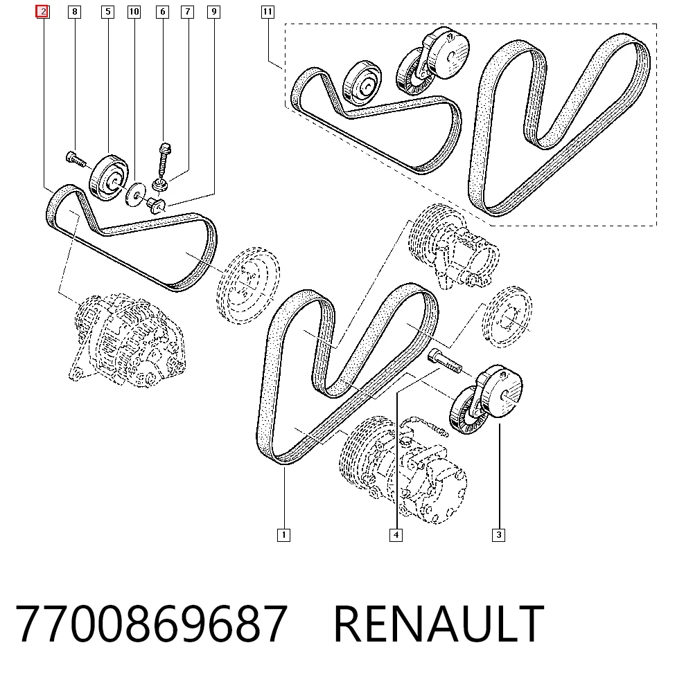 7700869687 Renault (RVI)