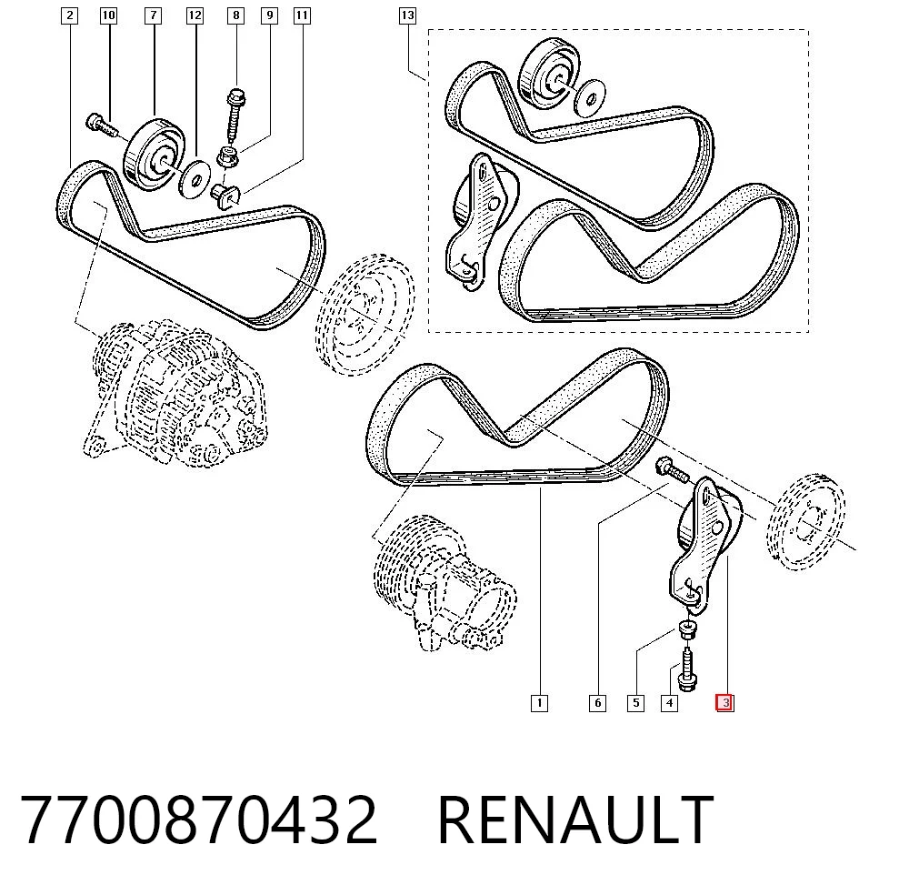 7700870432 Renault (RVI)
