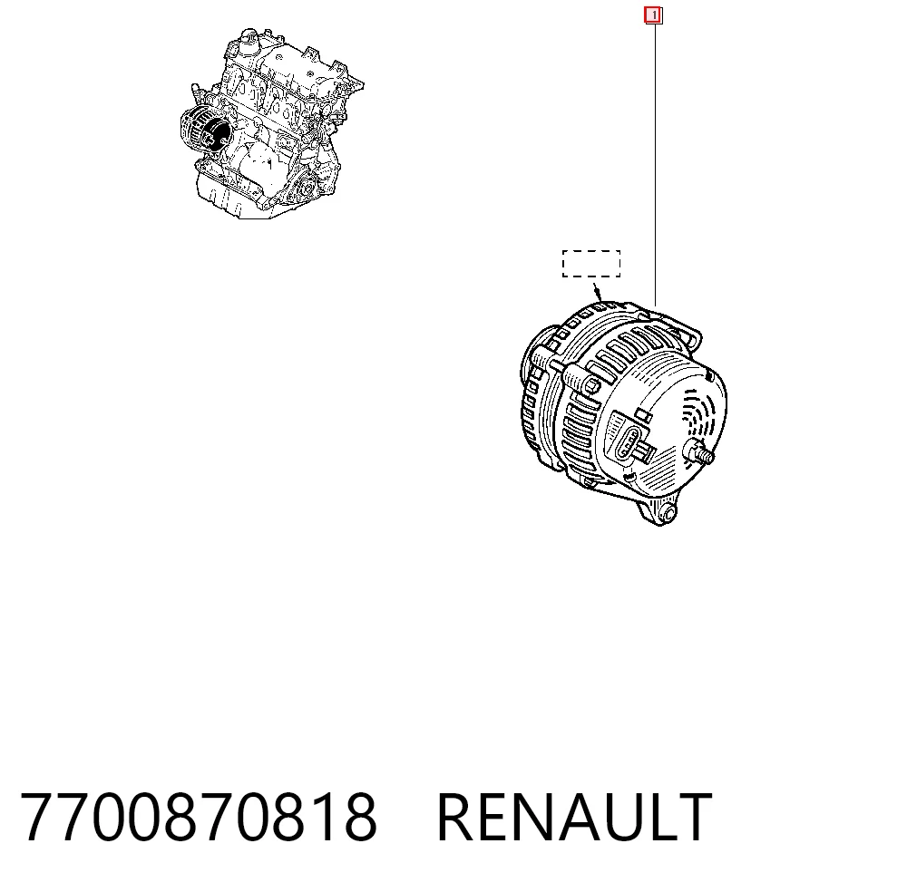 7700870818 Renault (RVI)