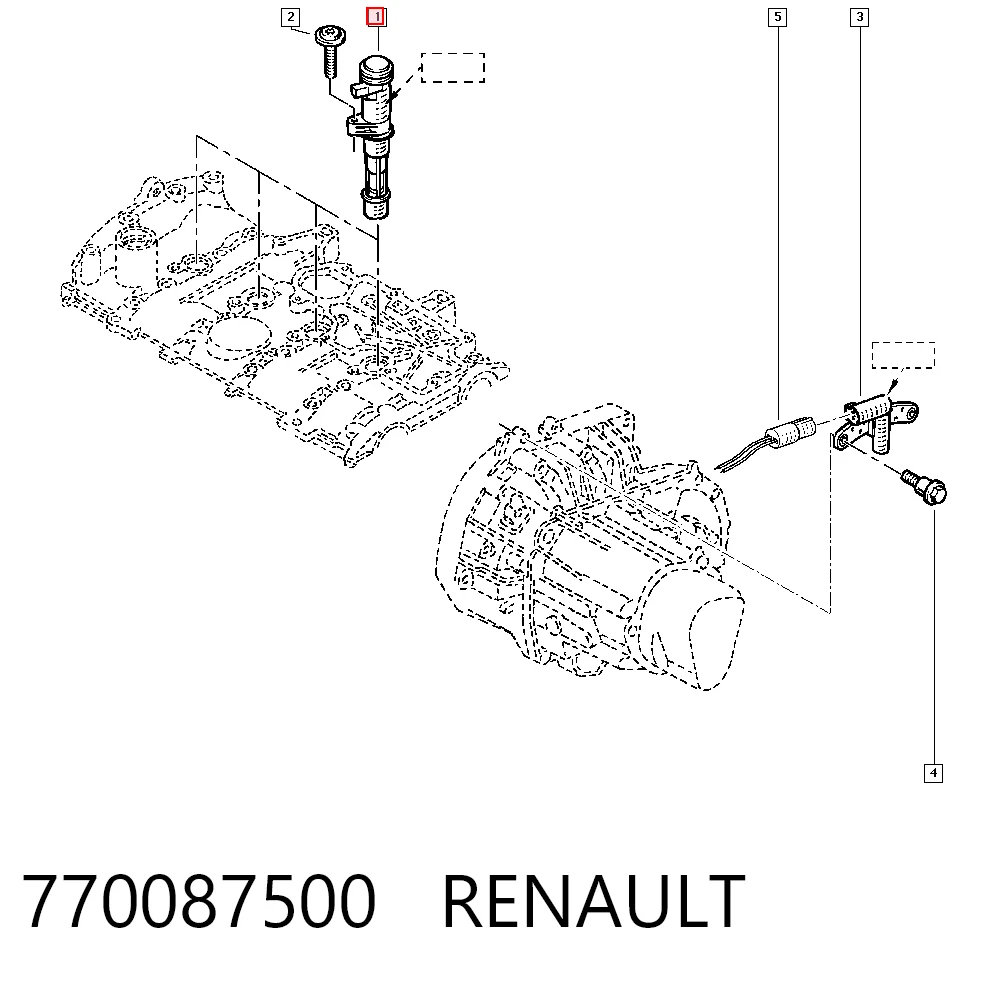 770087500 Renault (RVI) Cewka zapłonowa
