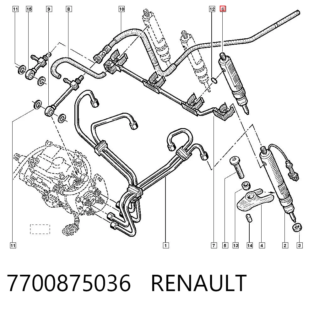 Wtryskiwacz paliwa do Volvo V40  VW