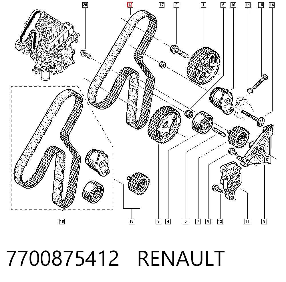 7700875412 Renault (RVI)