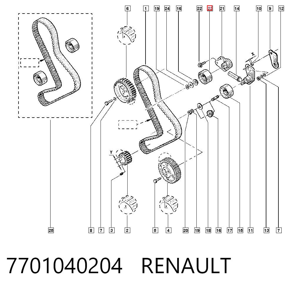 7701040204 Renault (RVI)