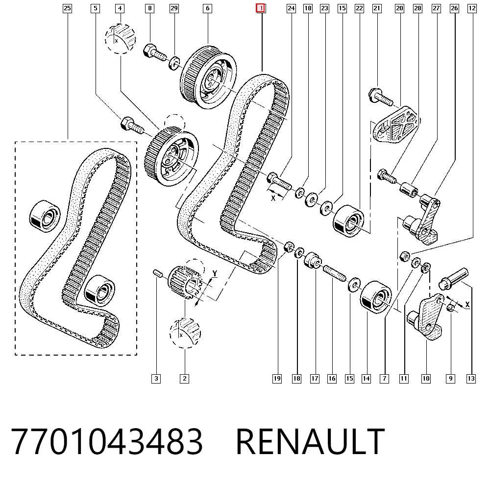 7701043483 Renault (RVI)