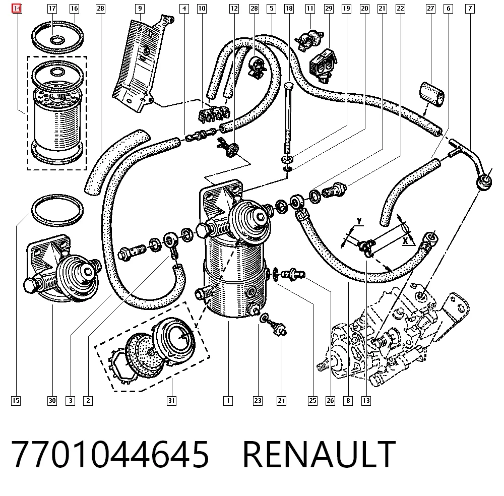 7701044645 Renault (RVI)