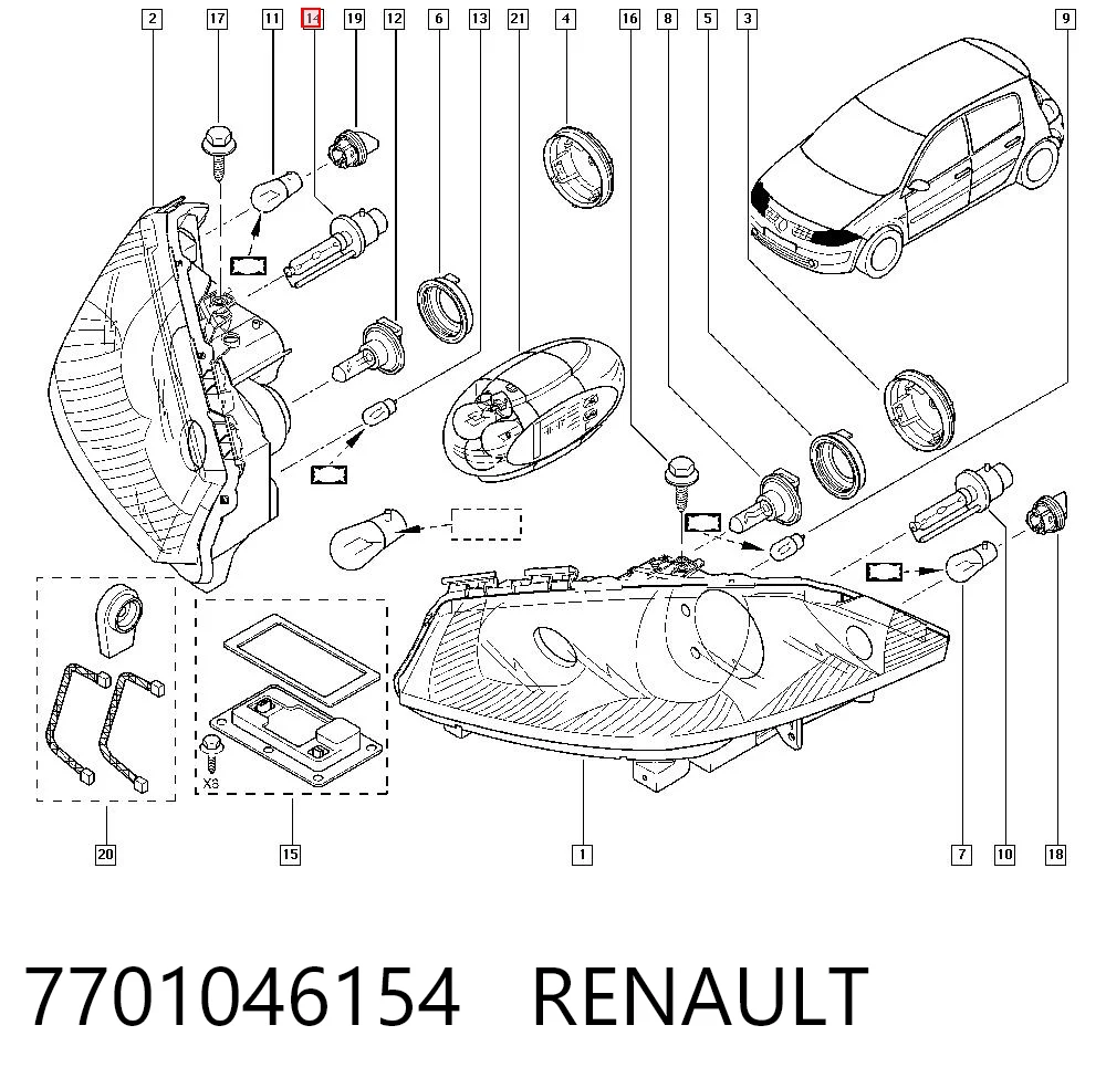 7701046154 Renault (RVI)