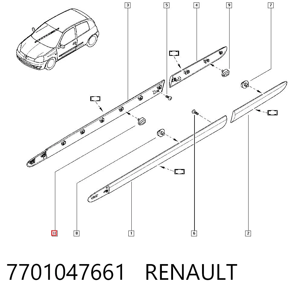 7701047661 Renault (RVI)