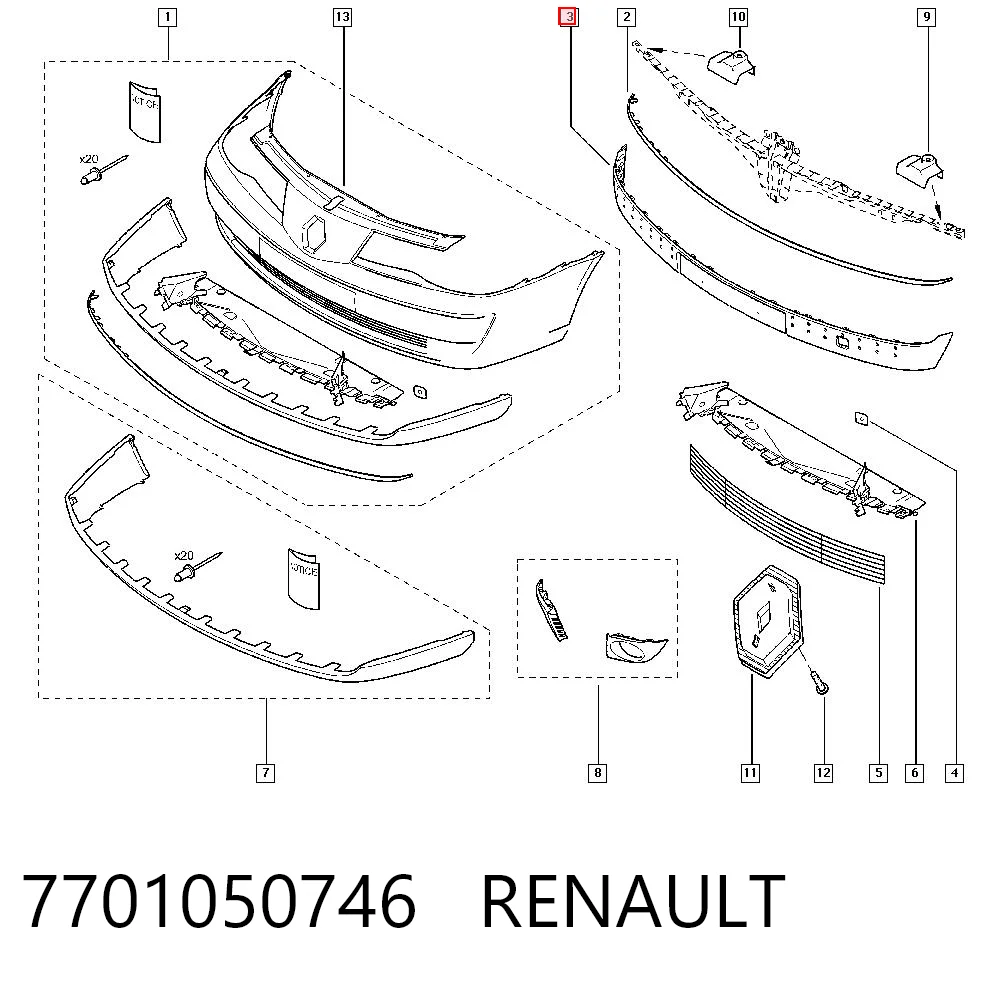 7701050746 Renault (RVI)
