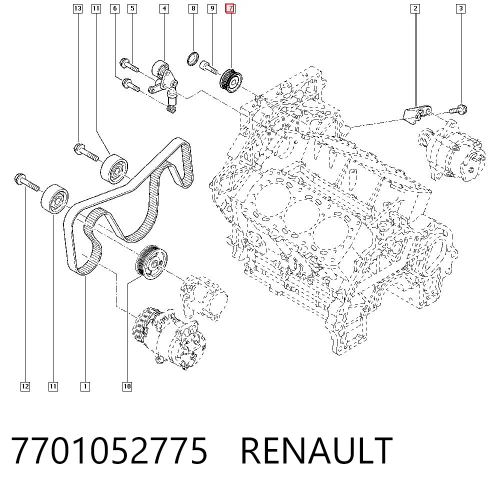 7701052775 Renault (RVI)
