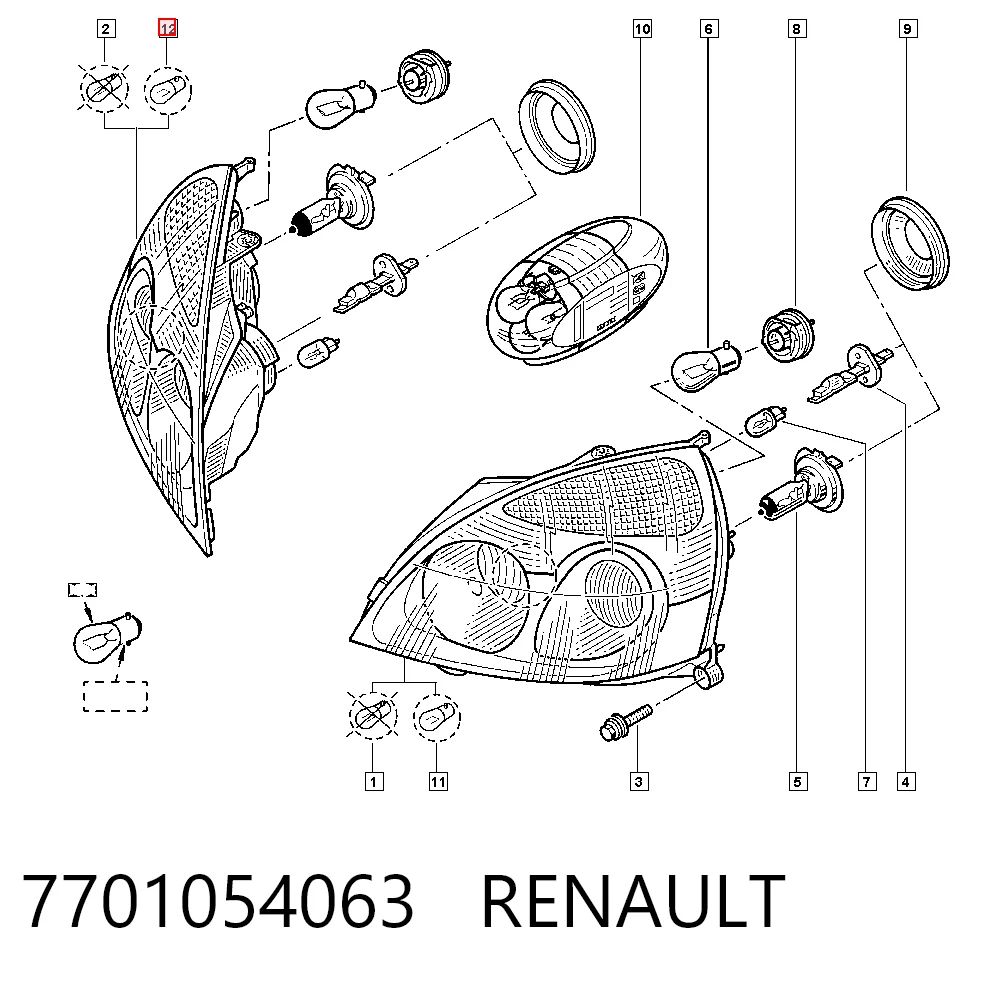 7701054063 Renault (RVI)