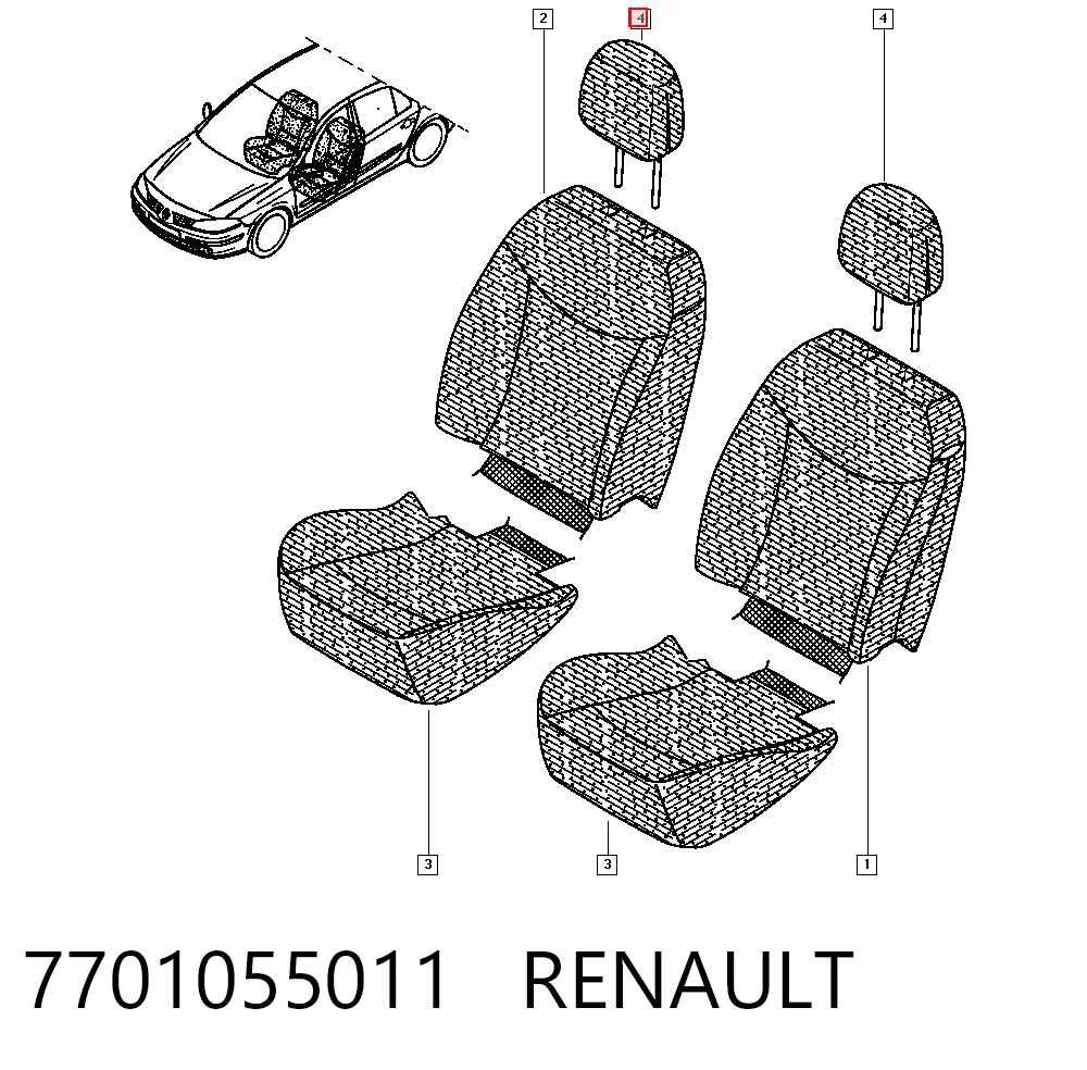  Jarzmo zacisku hamulcowego tylnego Renault Laguna 2