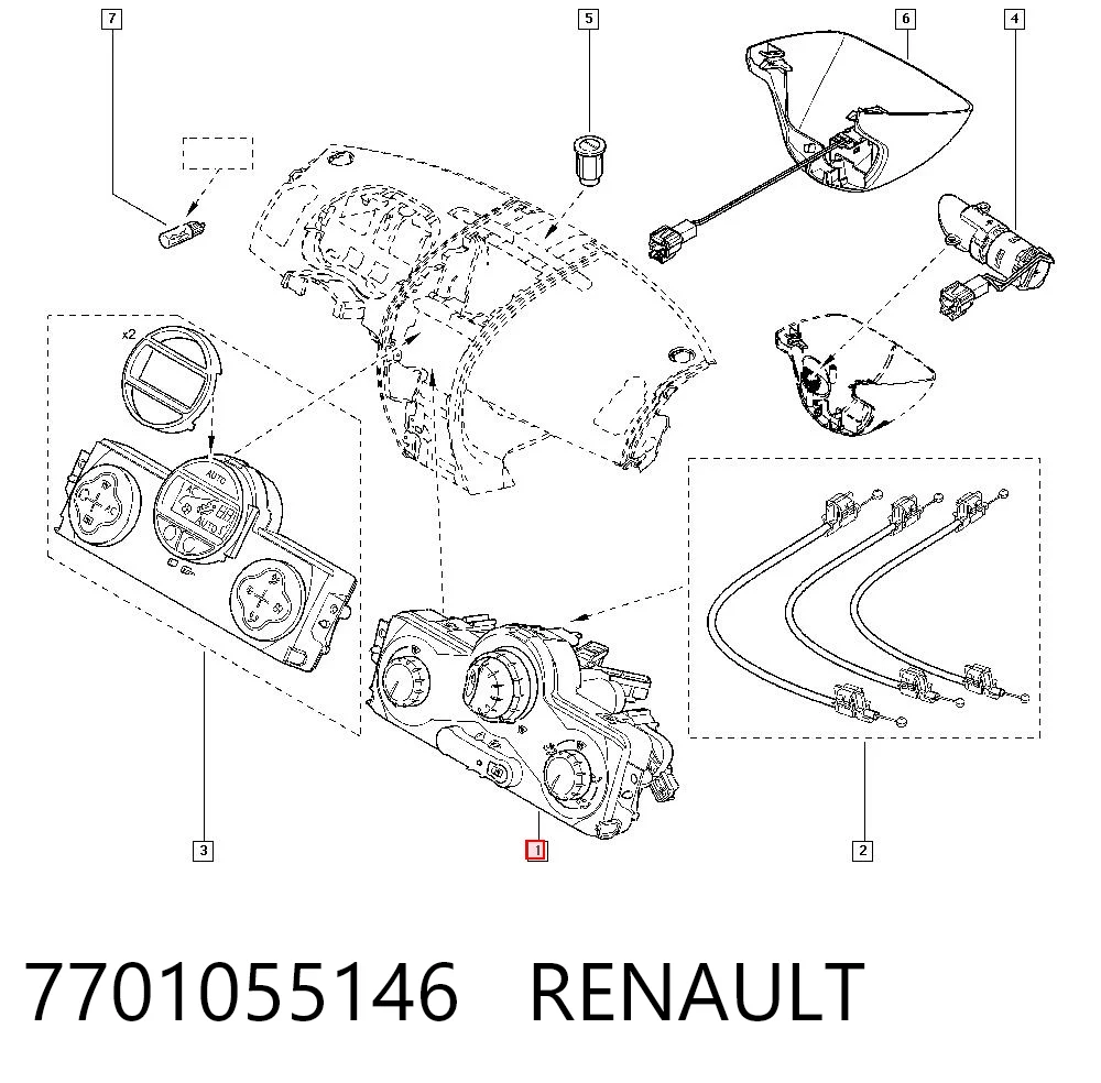 Sterownik trybów ogrzewania/klimatyzacji Renault Megane II sedana (LM0, LM1) (2003 - 2012) cena, od 37,52 USD
