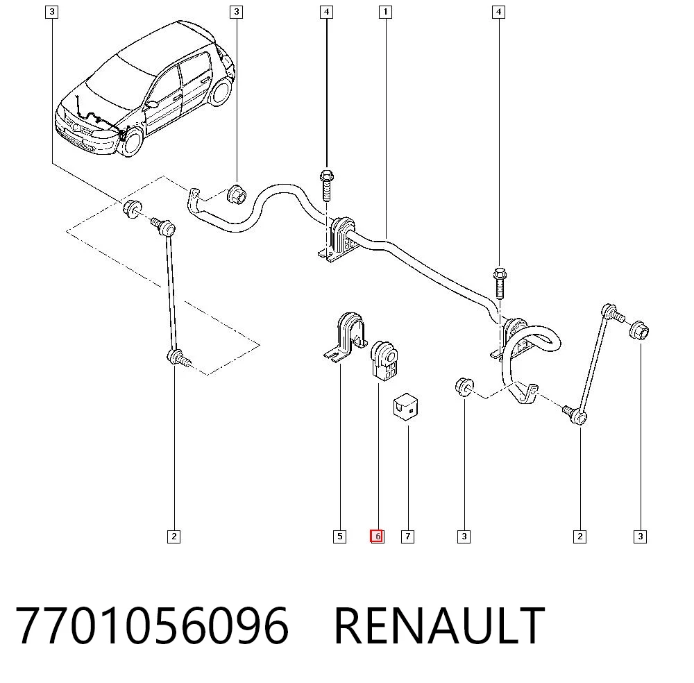7701056096 Renault (RVI)