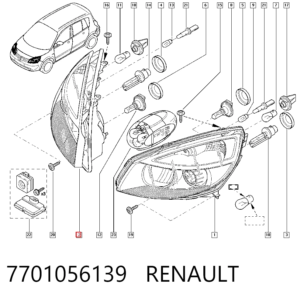 7701056139 Renault (RVI)