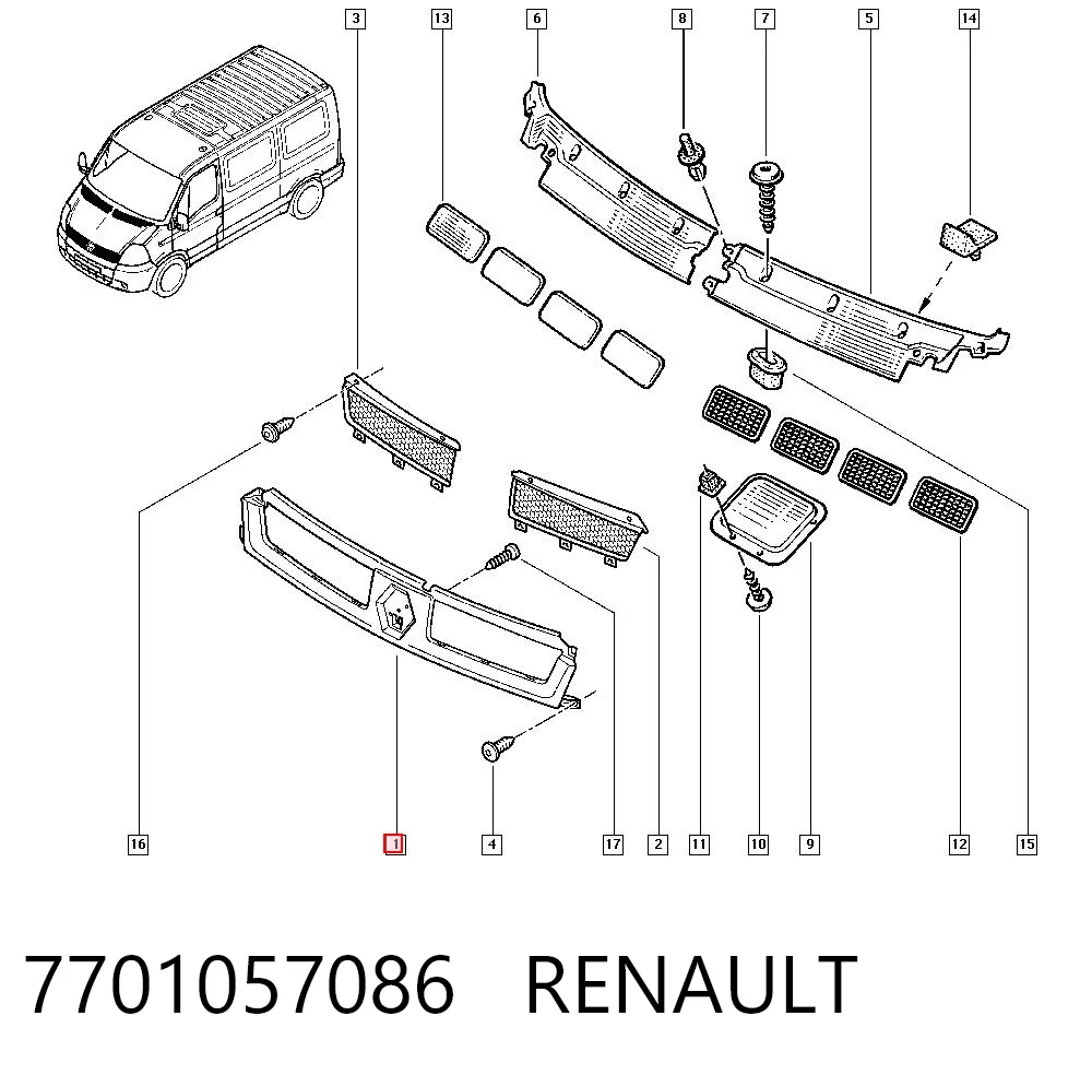 7701057086 Renault (RVI)