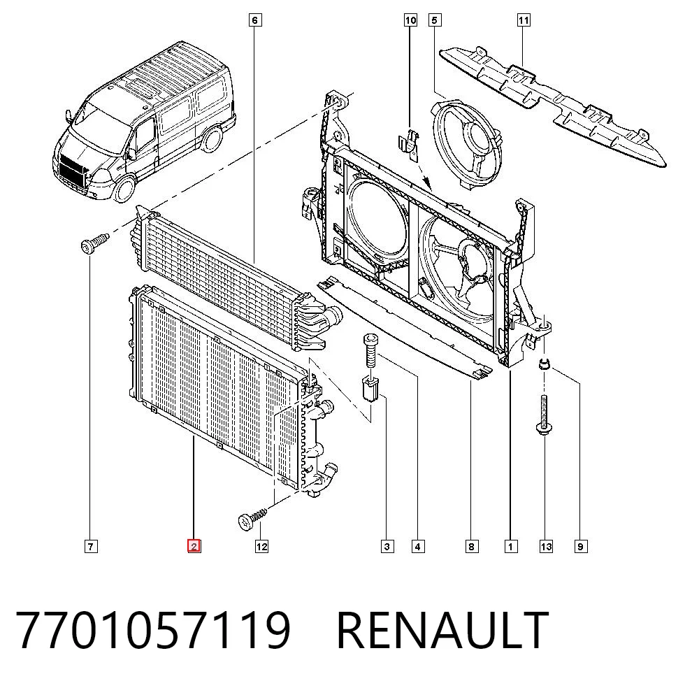 7701057119 Renault (RVI)