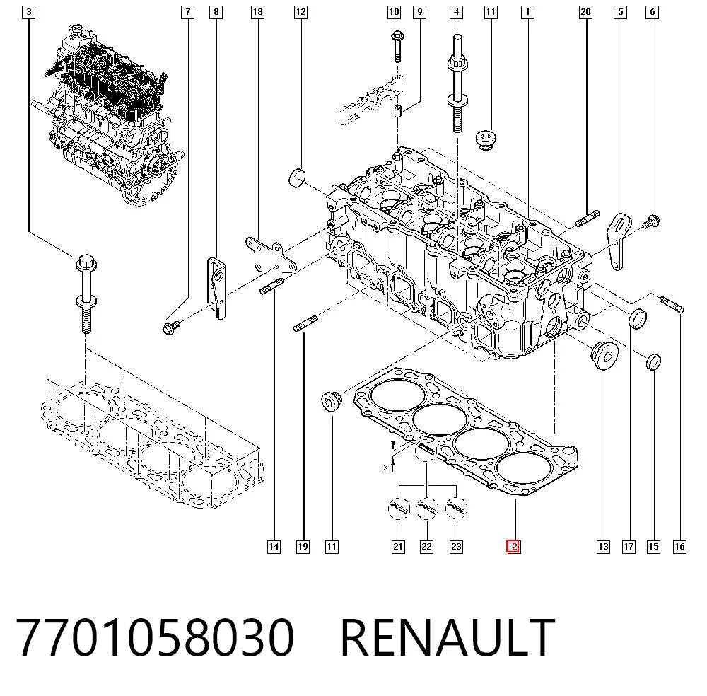 7701058030 Renault (RVI)