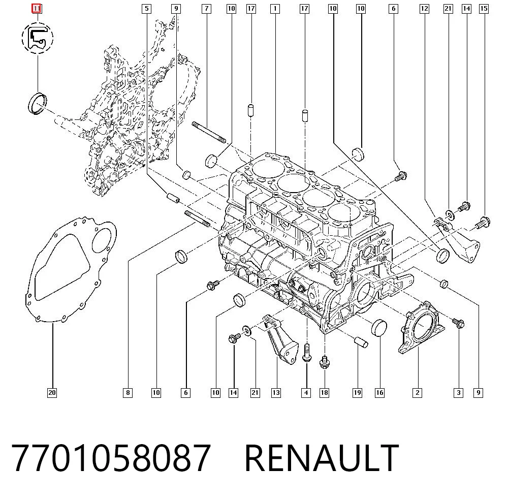 7701058087 Renault (RVI)