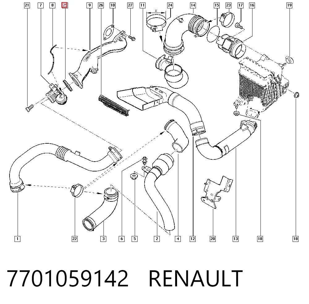 7701059142 Renault (RVI)
