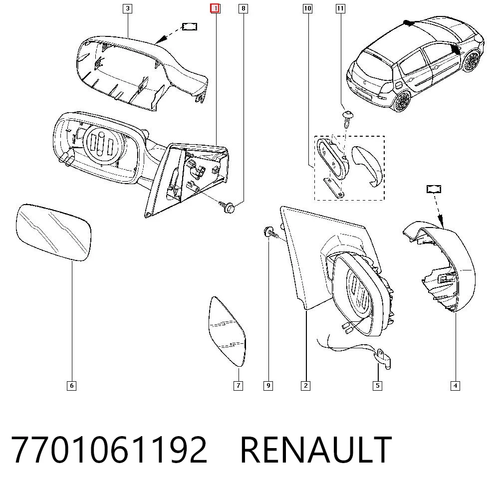 7701061192 Renault (RVI)