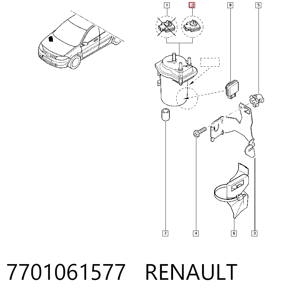 7701061577 Renault (RVI)