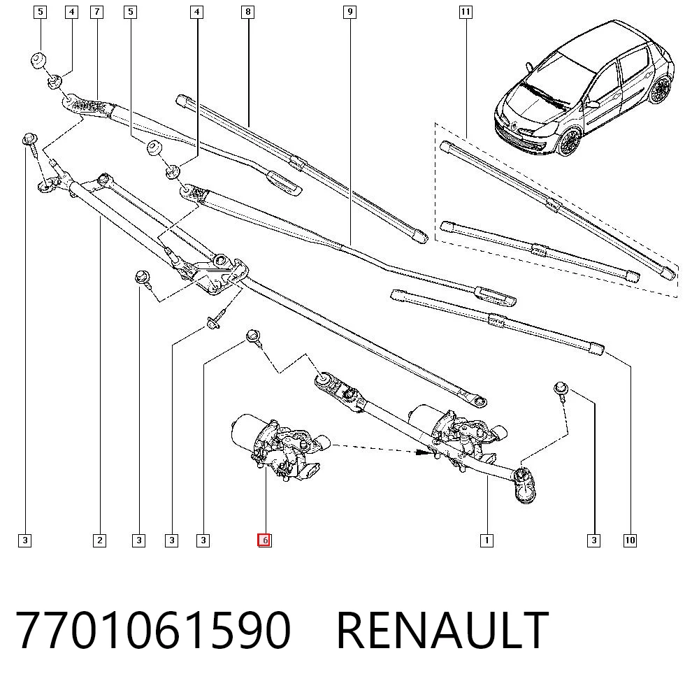 7701061590 Renault (RVI)