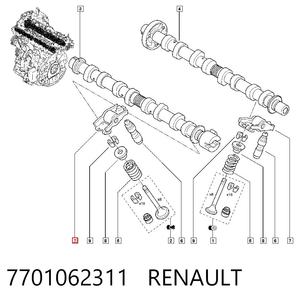 7701062311 Renault (RVI)
