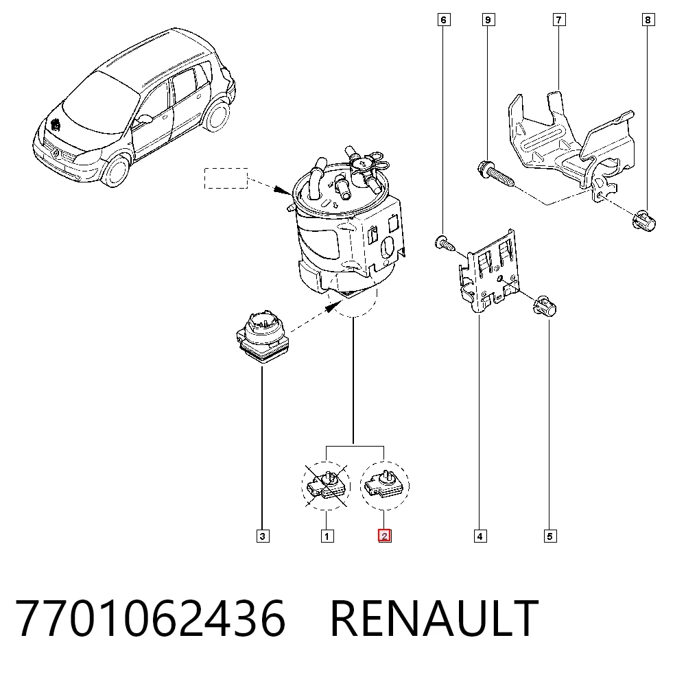 7701062436 Renault (RVI)