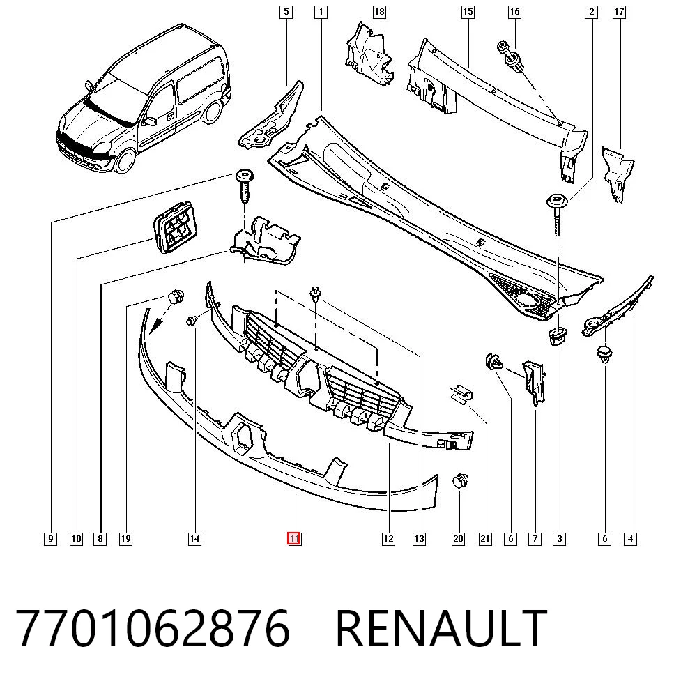 7701062876 Renault (RVI)