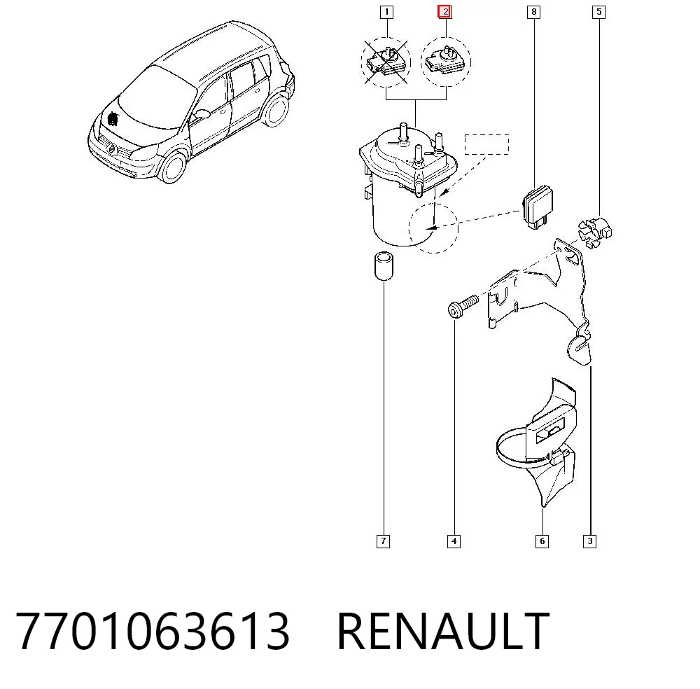 7701063613 Renault (RVI)