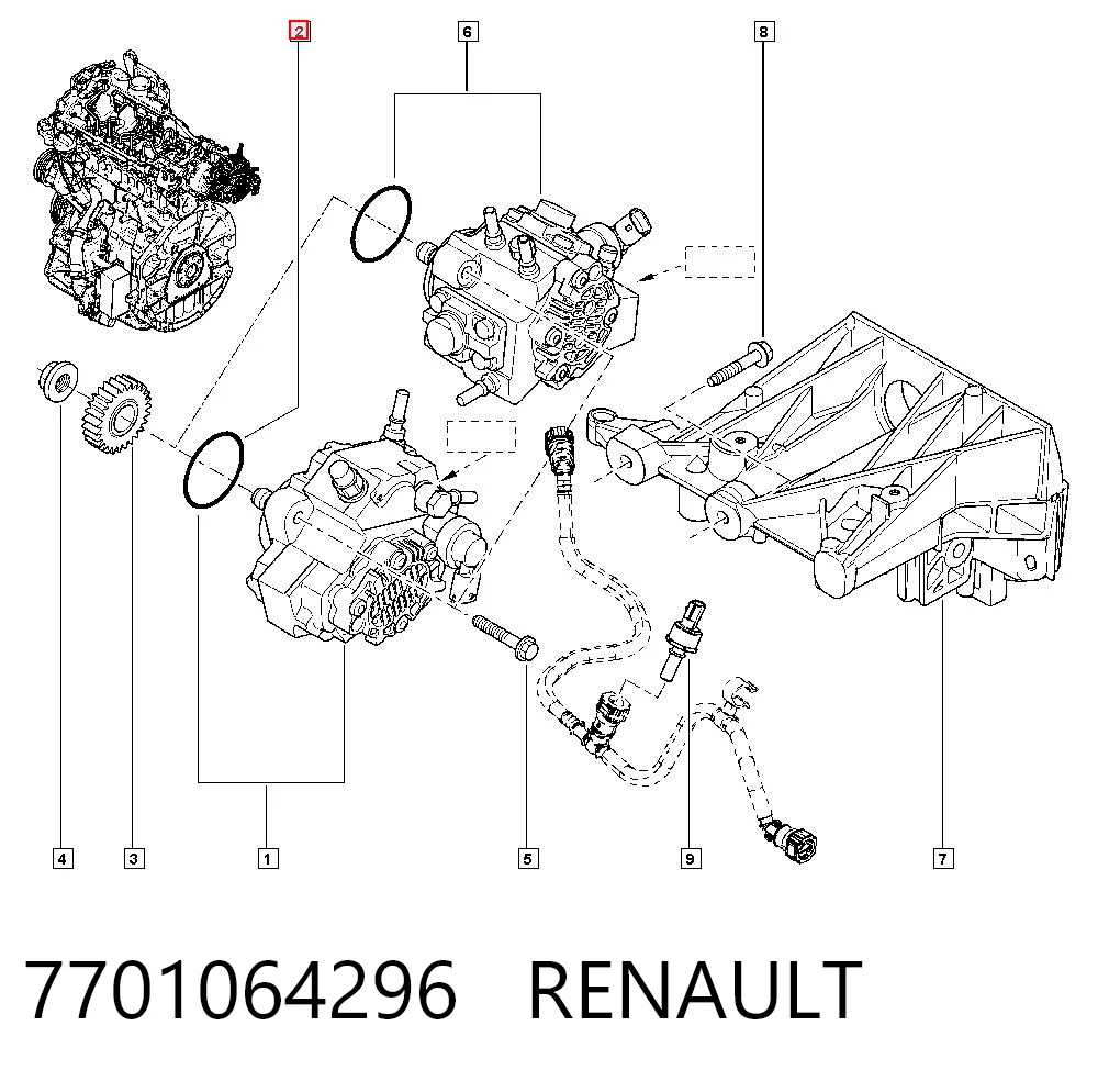 7701064296 Renault (RVI)