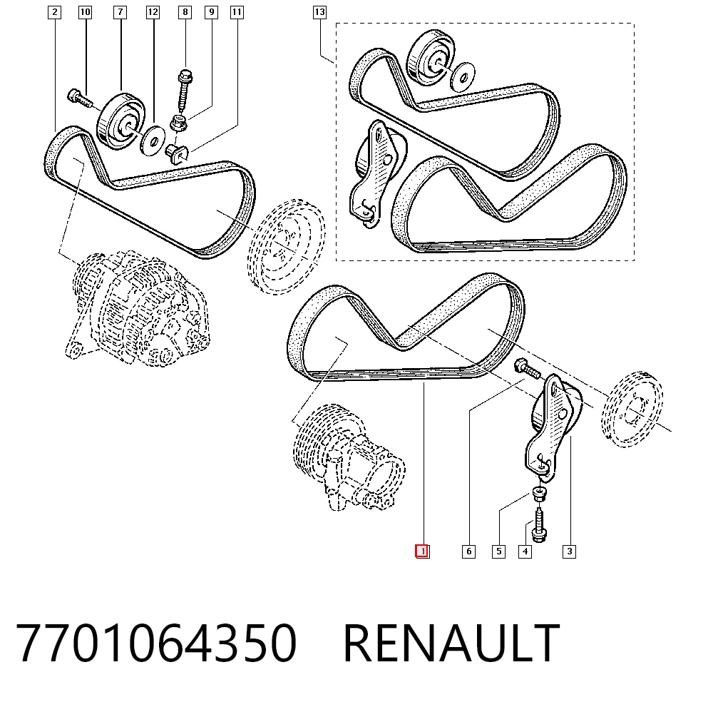7701064350 Renault (RVI)