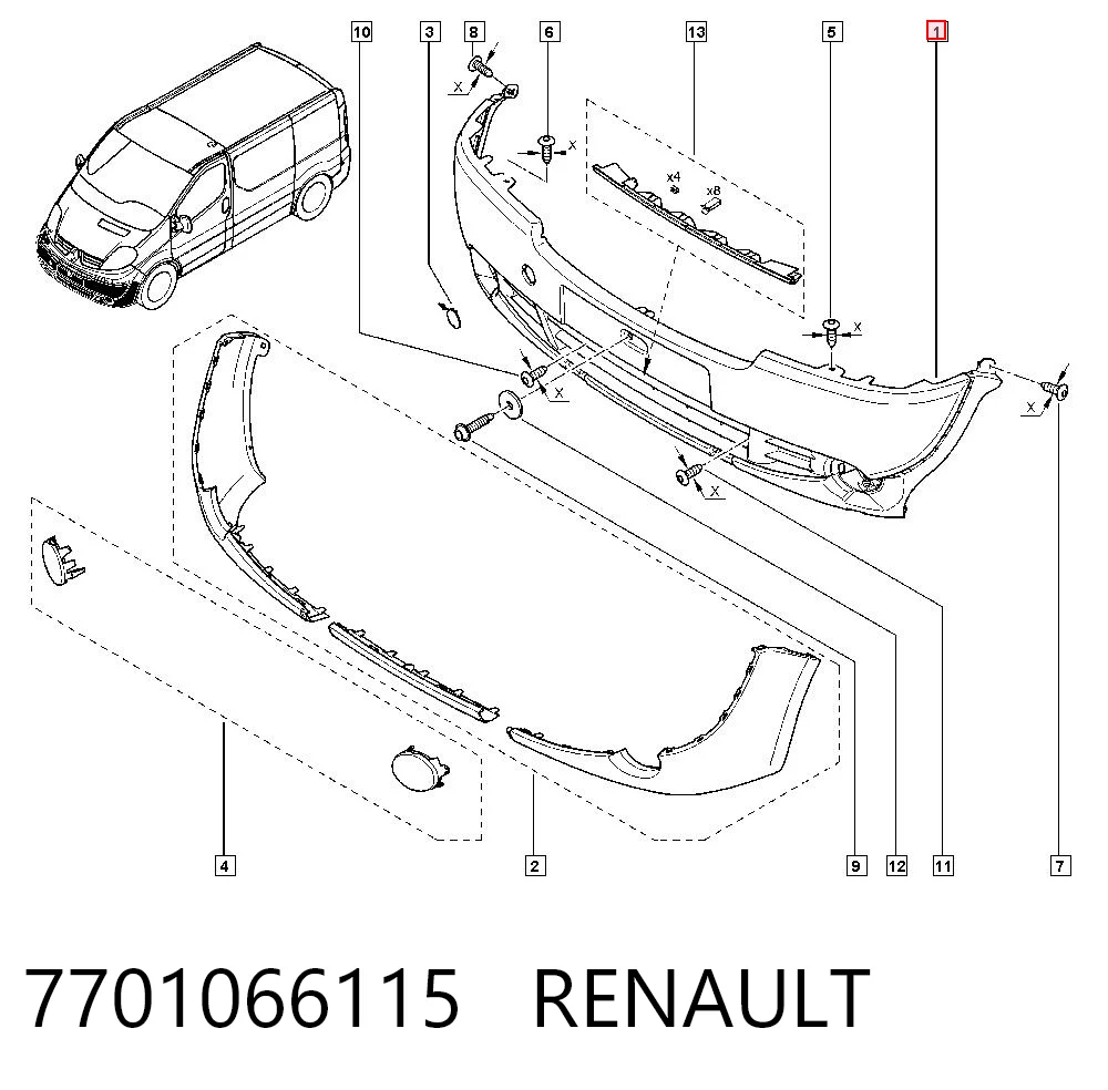 7701066115 Renault (RVI)