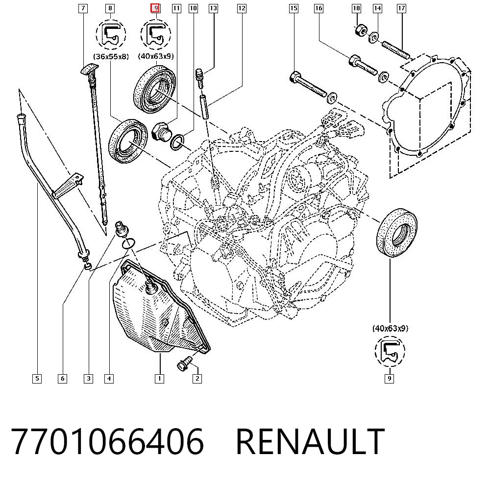 Uszczelniacz półosi prawej mostu przedniego Fiat/Alfa/Lancia 9684251680 cena, od 14,15 USD