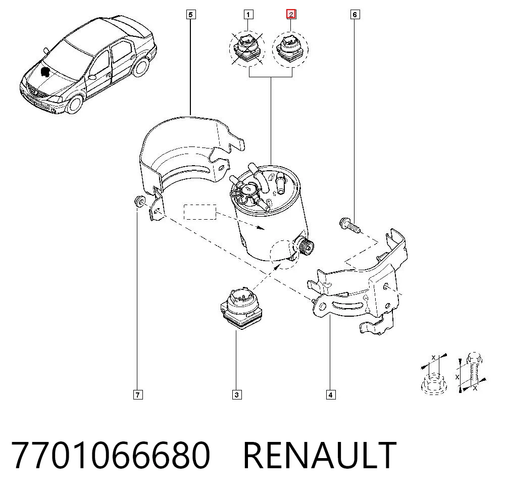 7701066680 Renault (RVI)