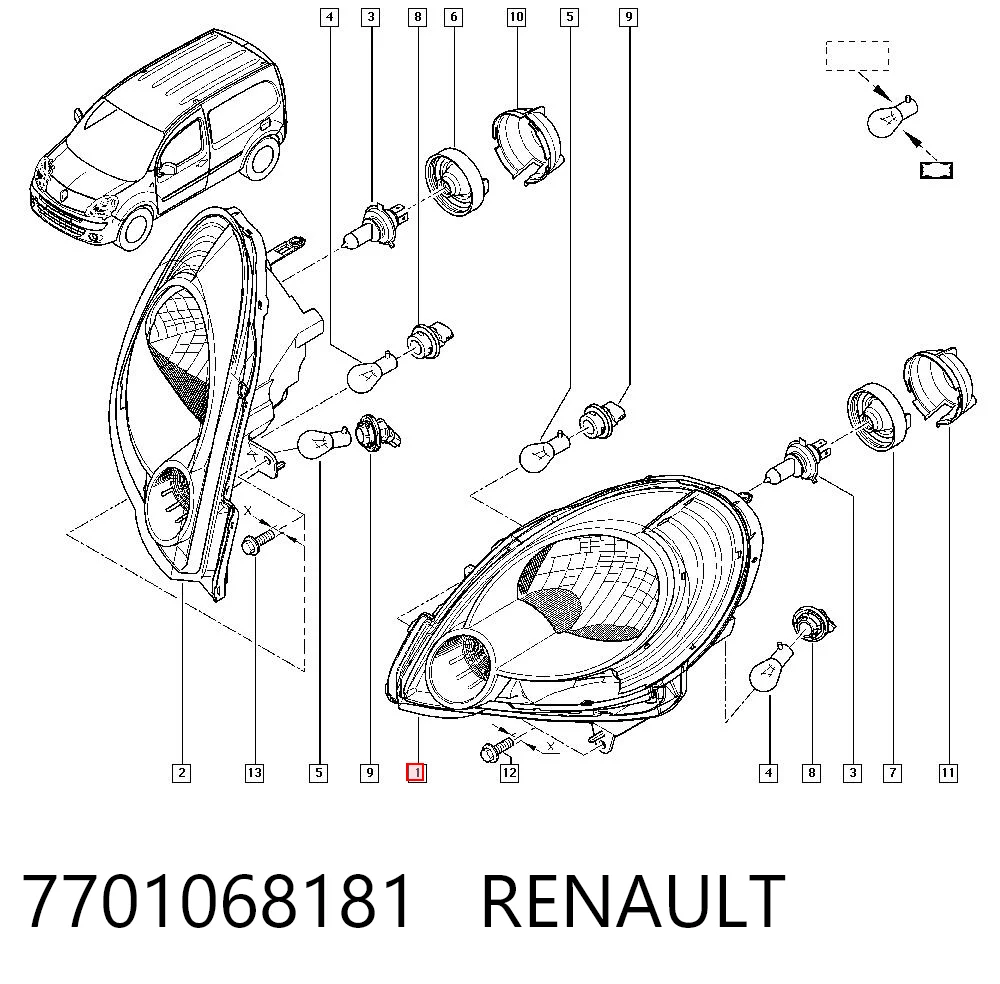 7701068181 Renault (RVI)