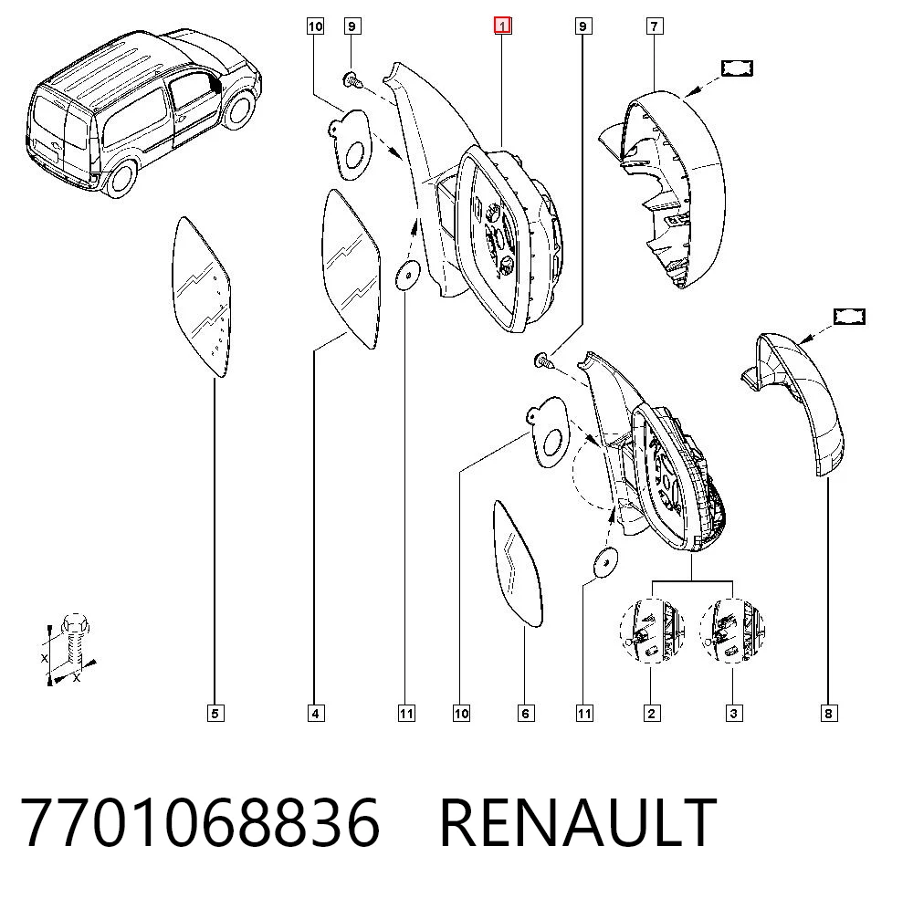 7701068836 Renault (RVI)