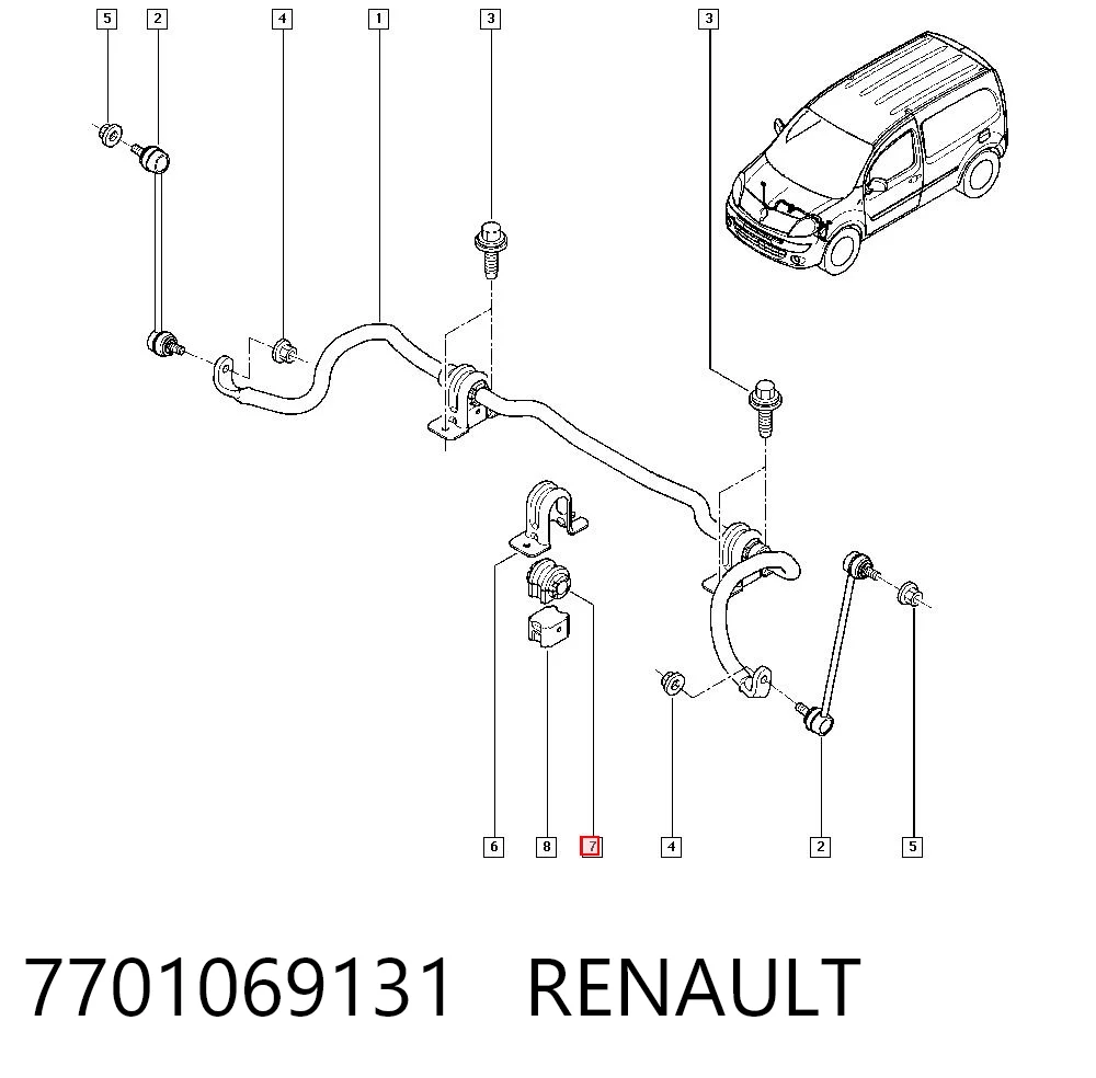 7701069131 Renault (RVI)
