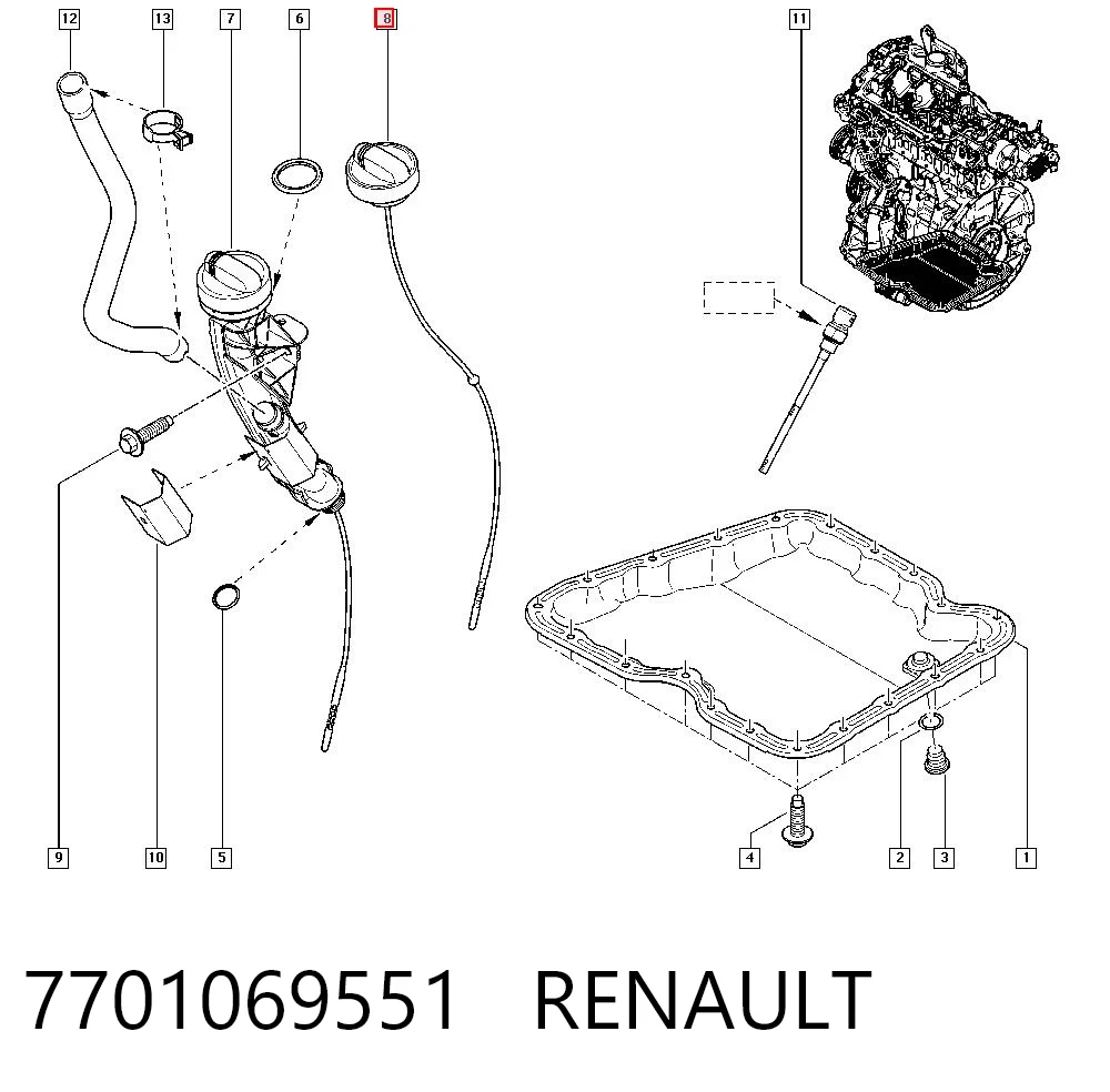 7701069551 Renault (RVI)