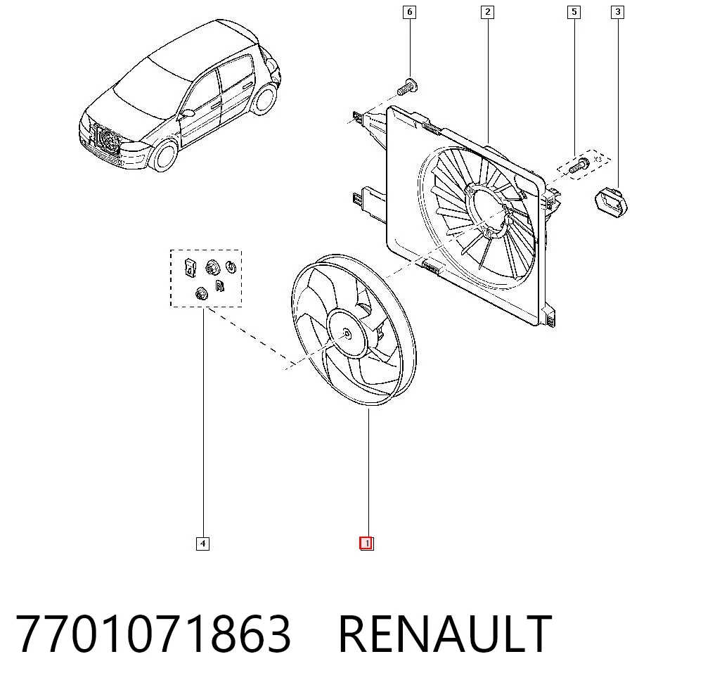 7701071863 Renault (RVI)